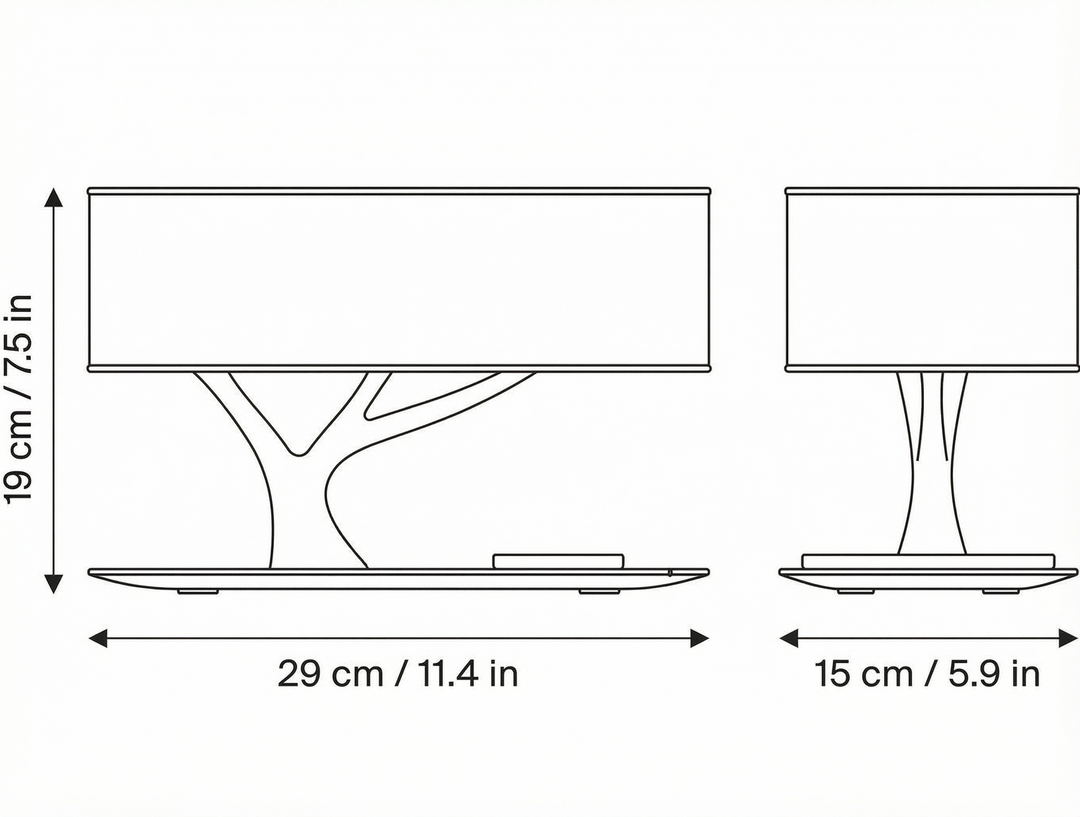 Lumenorth Grove Wireless Charging Lamp