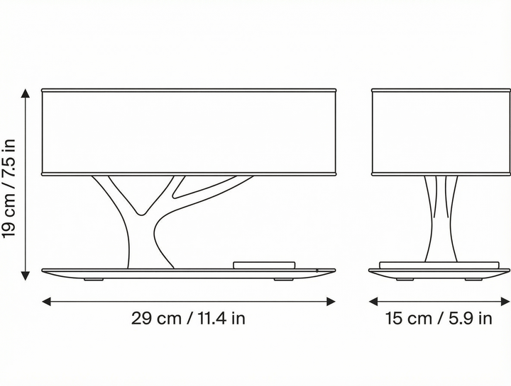 Lumenorth Grove Wireless Charging Lamp