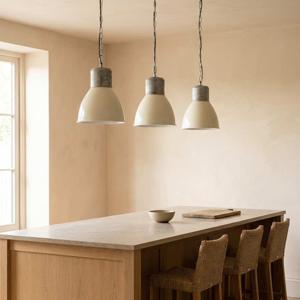 Lumenorth Harbor Enamel Pendant Light