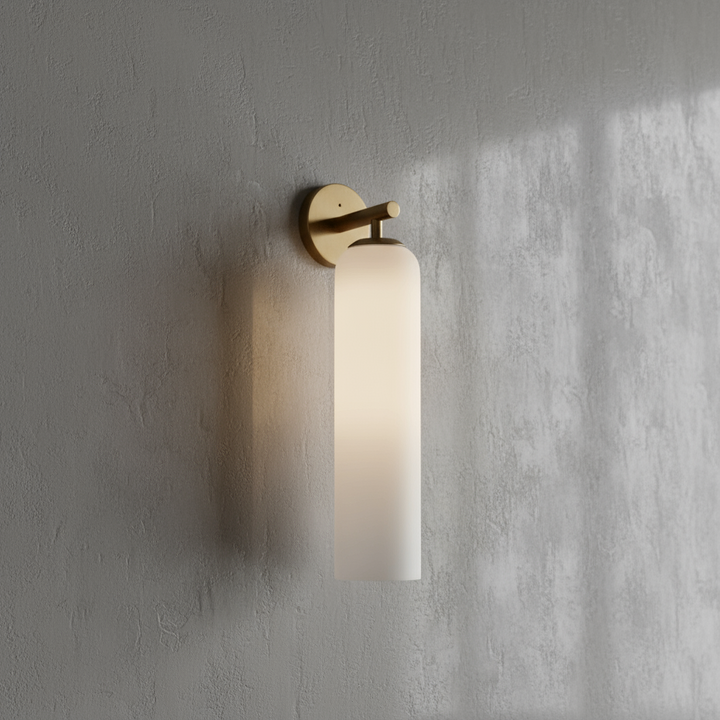 Lumenorth Lantern Glass Wall Lamp