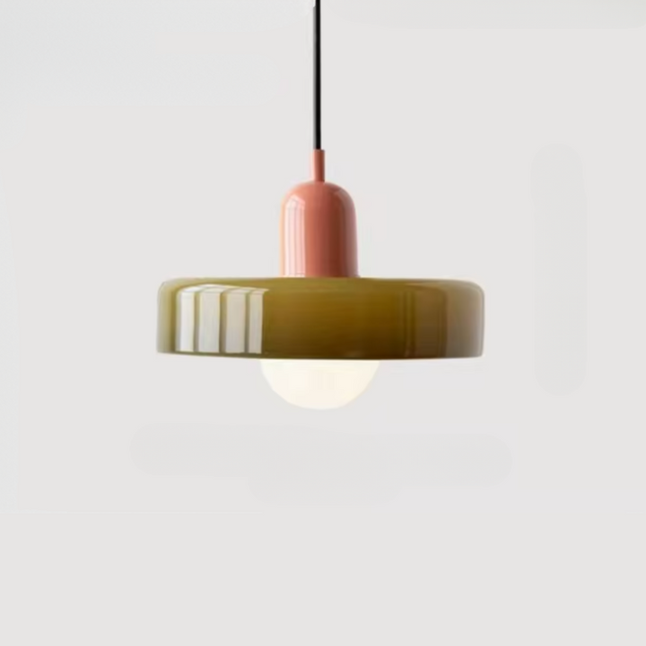 Lumenorth Duet Two-Tone Glass Pendant