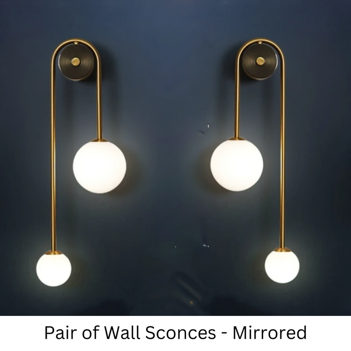 Lumenorth Lily Gold Wall Sconce