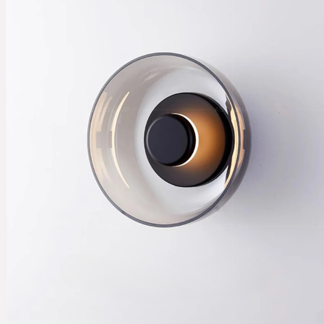 Lumenorth Eclipse Glass LED Wall Light