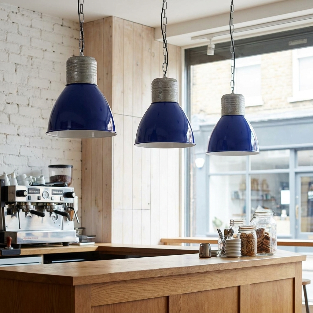 Lumenorth Harbor Enamel Pendant Light