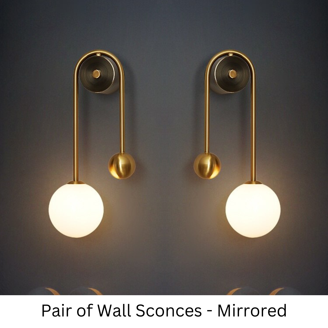 Lumenorth Lily Gold Wall Sconce