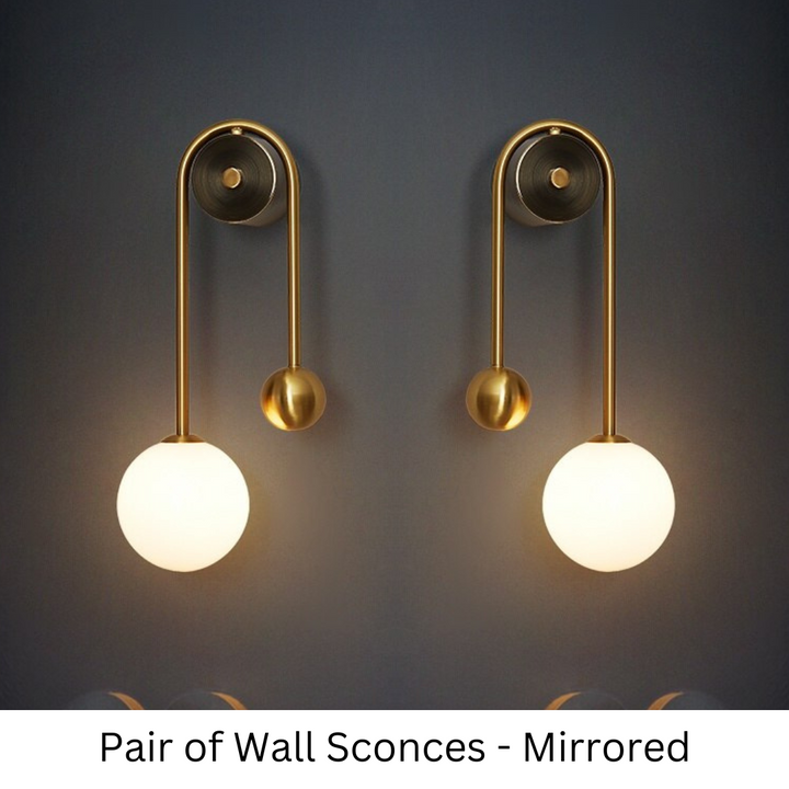 Lumenorth Lily Gold Wall Sconce