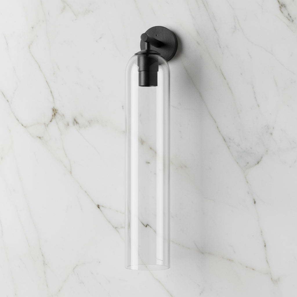 Lumenorth Lantern Glass Wall Lamp