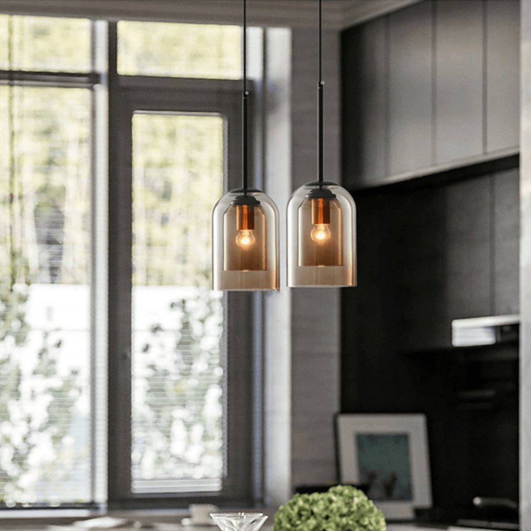 Lumenorth Pearl Glass Pendant Light