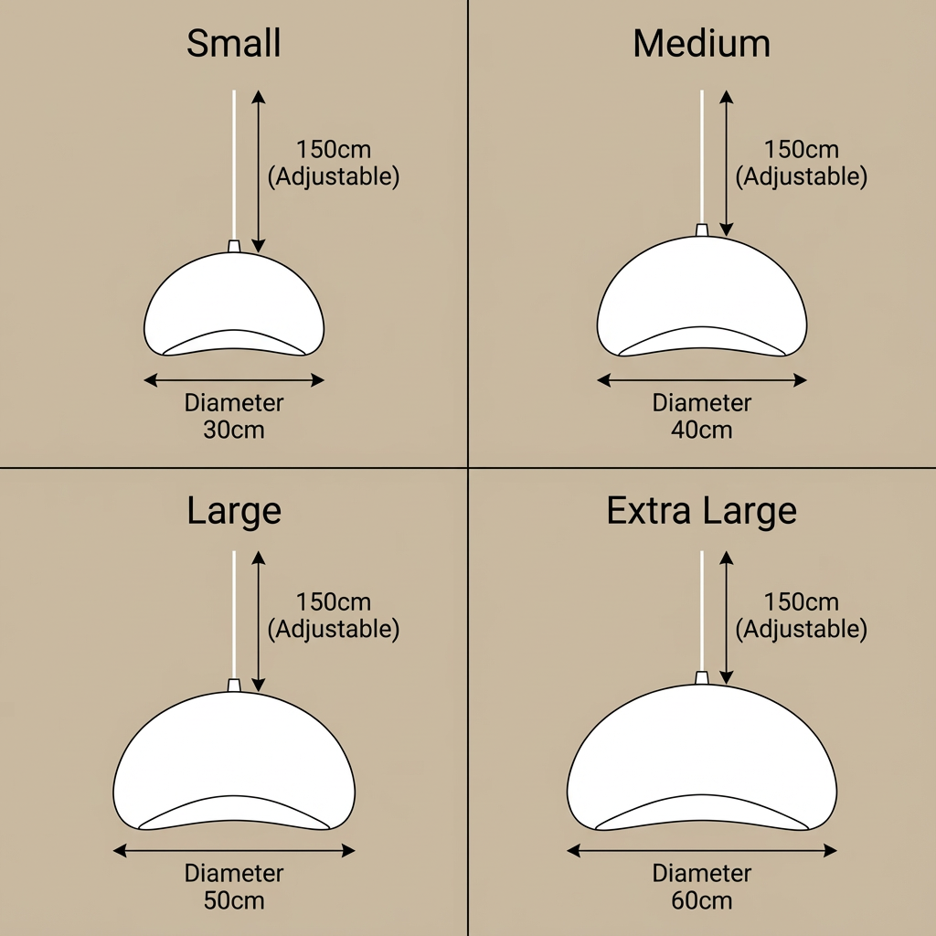 Lumenorth Boulder Stone Pendant Light