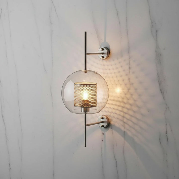 Lumenorth Flask Glass Wall Lamp