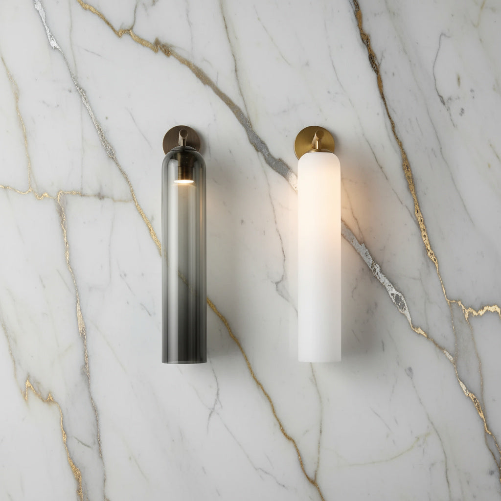 Lumenorth Lantern Glass Wall Lamp