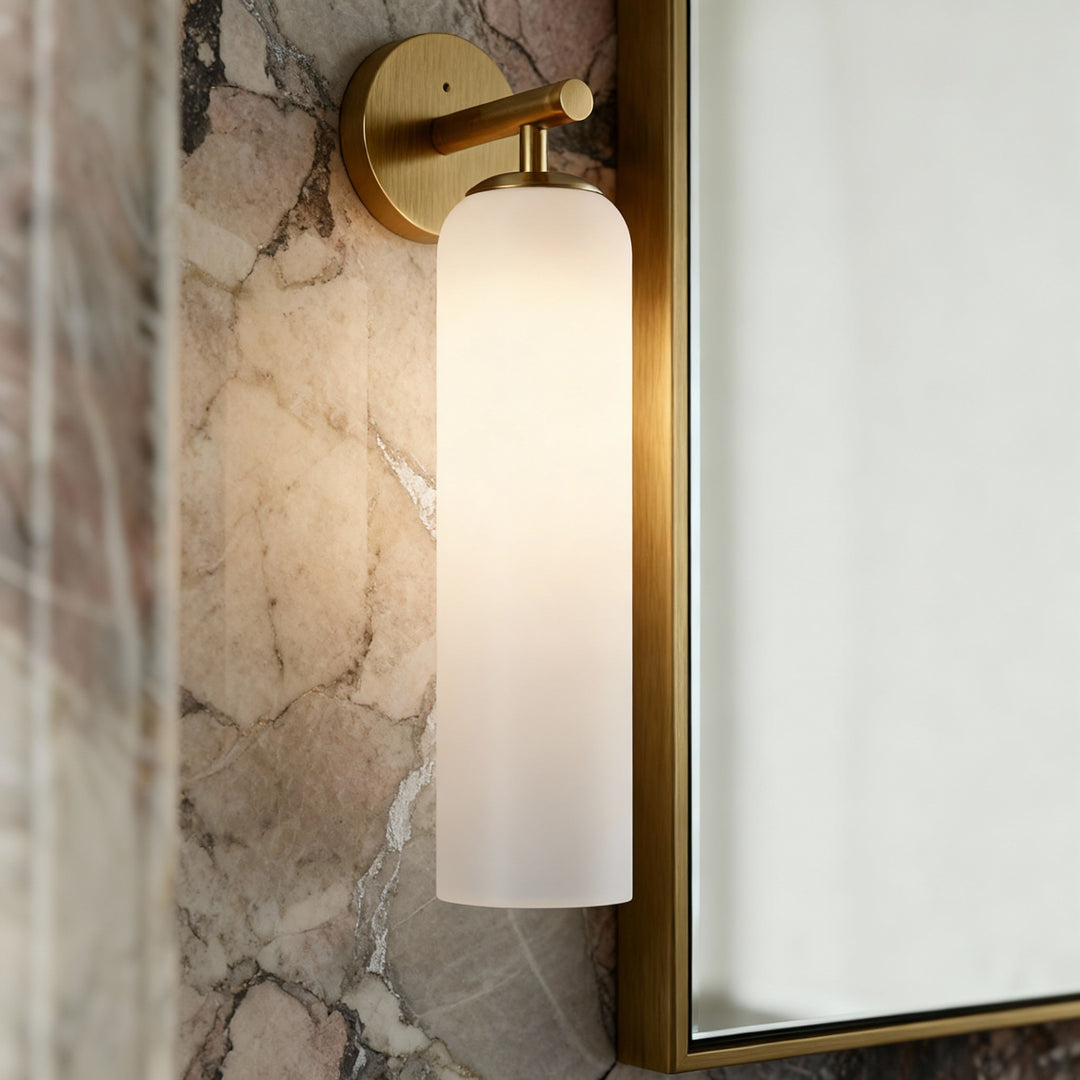 Lumenorth Lantern Glass Wall Lamp