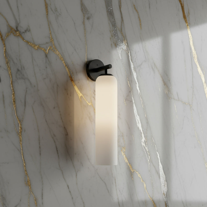 Lumenorth Lantern Glass Wall Lamp