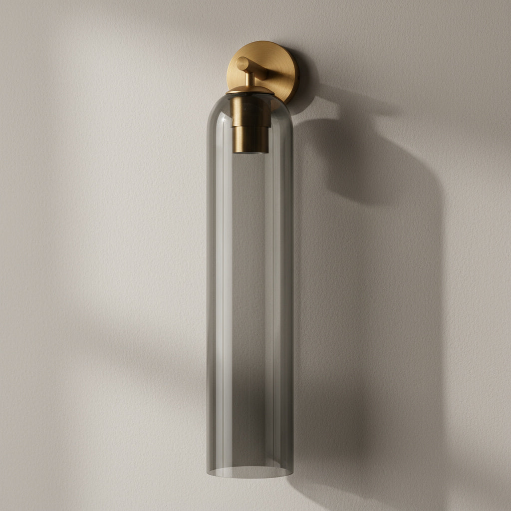 Lumenorth Lantern Glass Wall Lamp