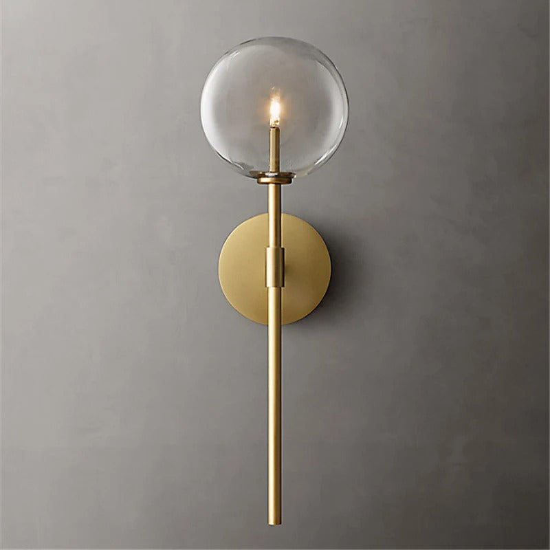 Lumenorth Globe Retro Glass Wall Lamp