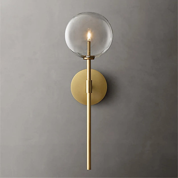 Lumenorth Globe Retro Glass Wall Lamp