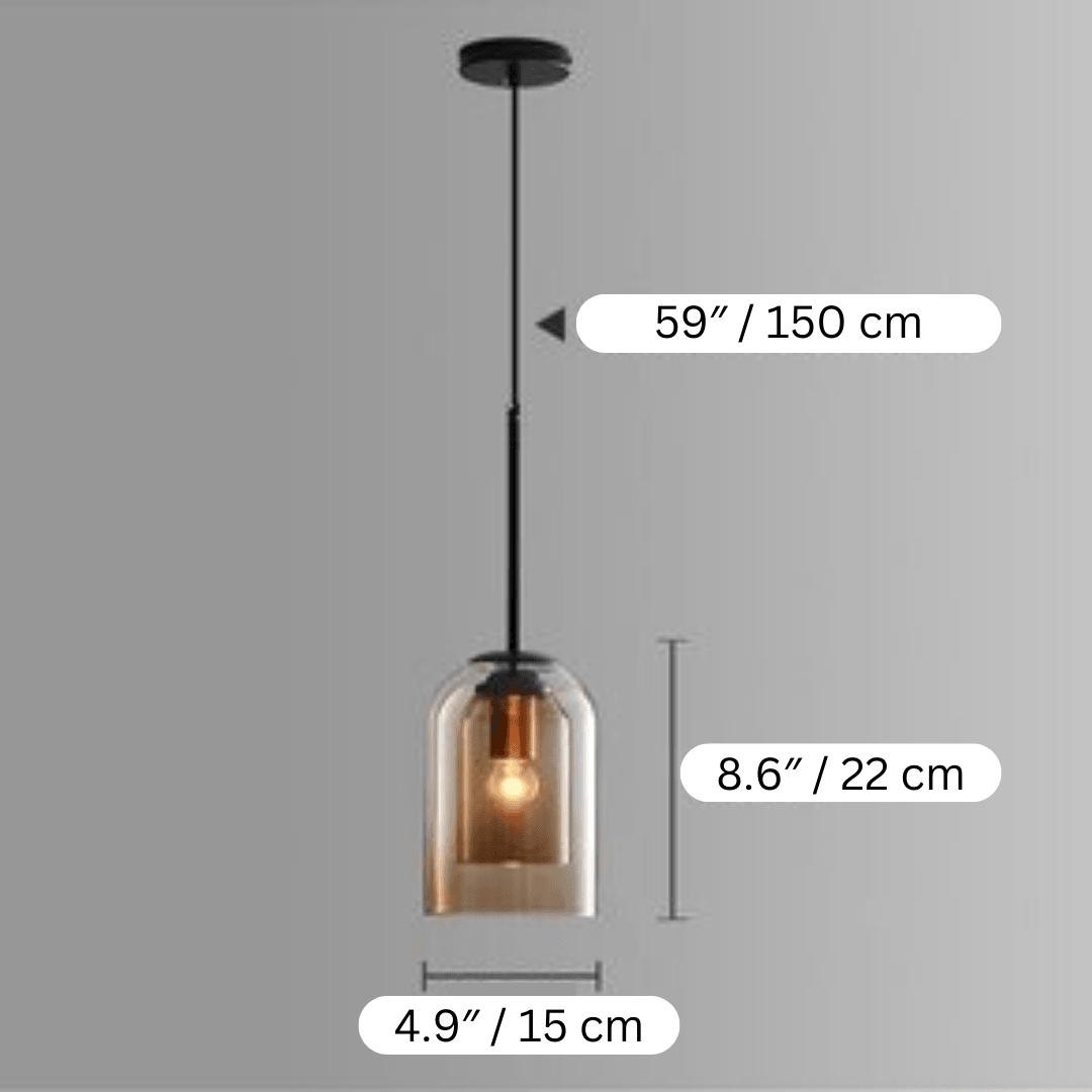 Lumenorth Pearl Glass Pendant Light