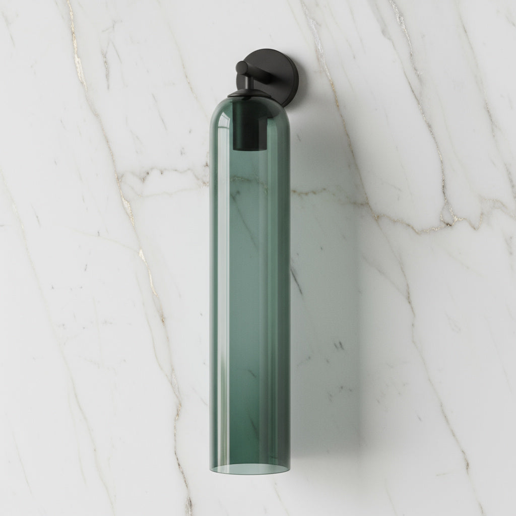 Lumenorth Lantern Glass Wall Lamp
