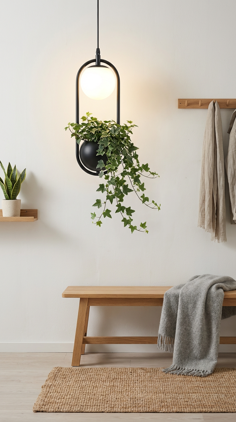 Lumenorth Trellis Planter Pendant Light