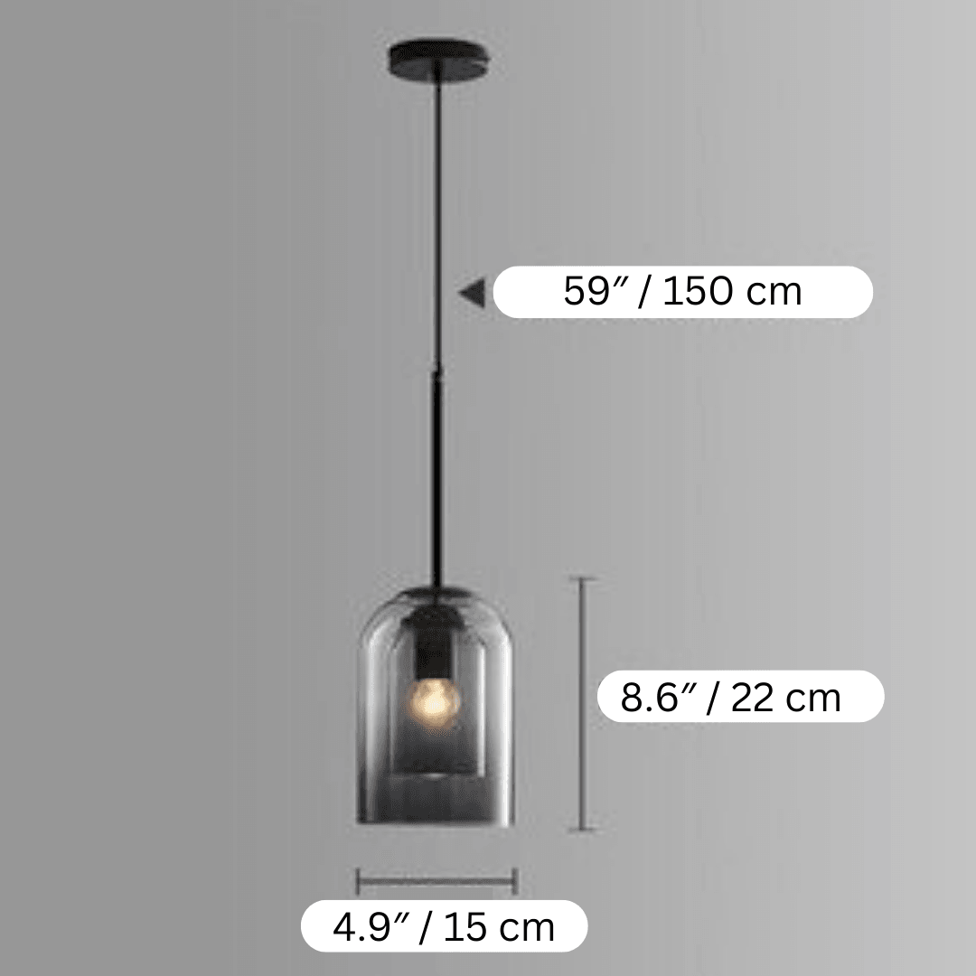 Lumenorth Pearl Glass Pendant Light