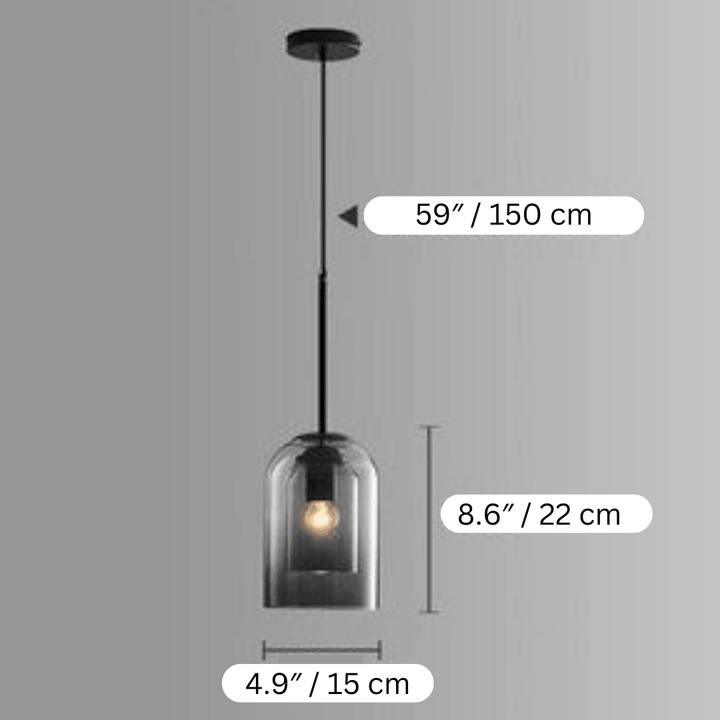 Lumenorth Pearl Glass Pendant Light