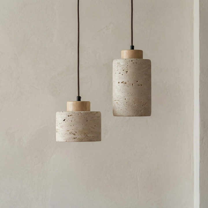 Lumenorth Slate Stone Pendant Light
