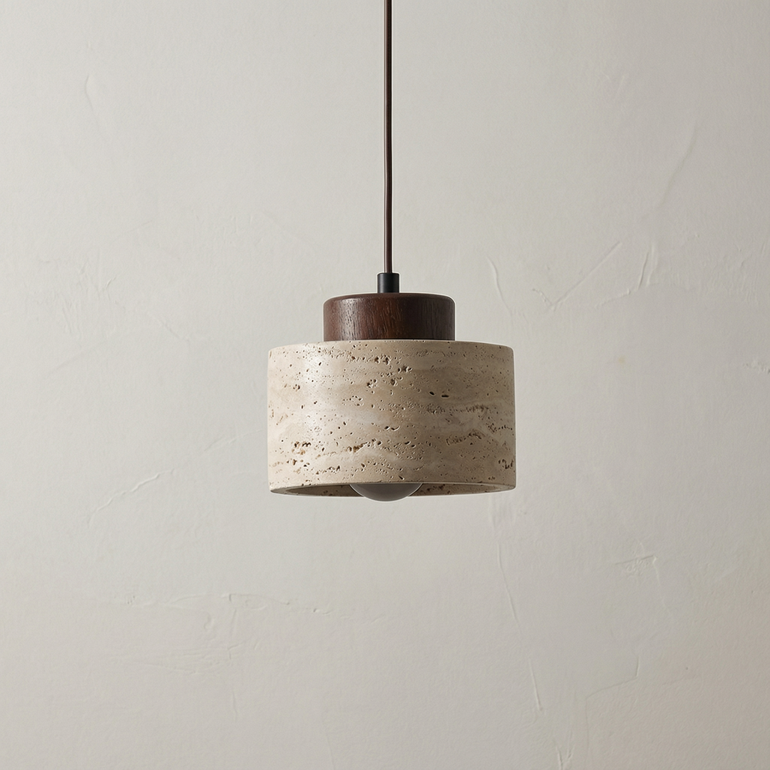 Lumenorth Slate Stone Pendant Light