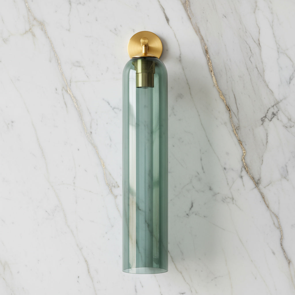 Lumenorth Lantern Glass Wall Lamp
