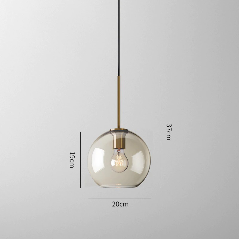 Lumenorth Tumbler Cognac Glass Pendant