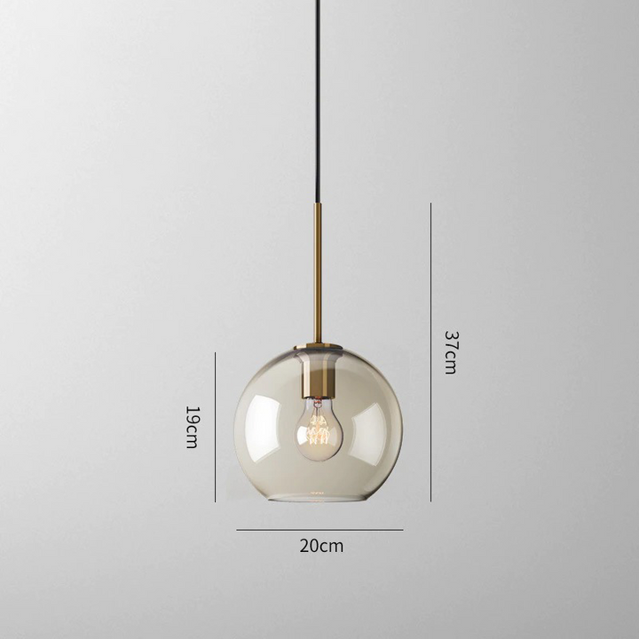 Lumenorth Tumbler Cognac Glass Pendant