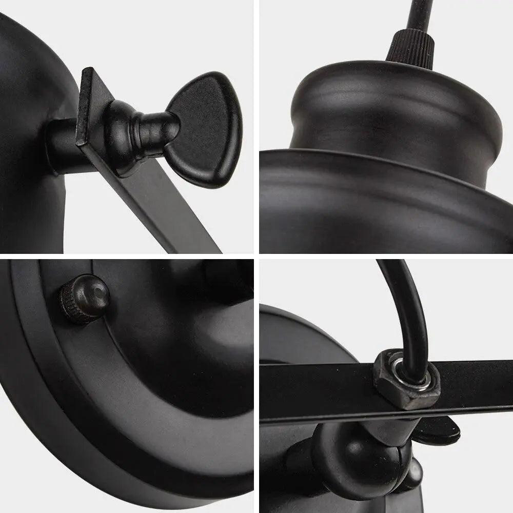 Lumenorth Cage Industrial Wall Sconce