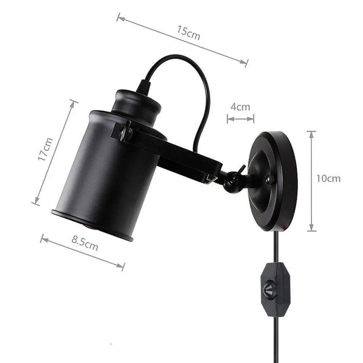 Lumenorth Cage Industrial Wall Sconce