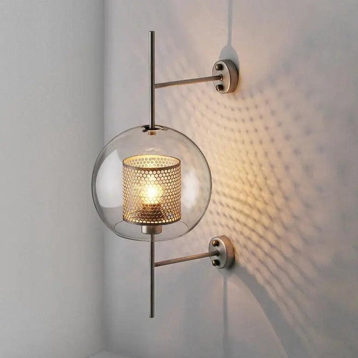 Lumenorth Flask Glass Wall Lamp