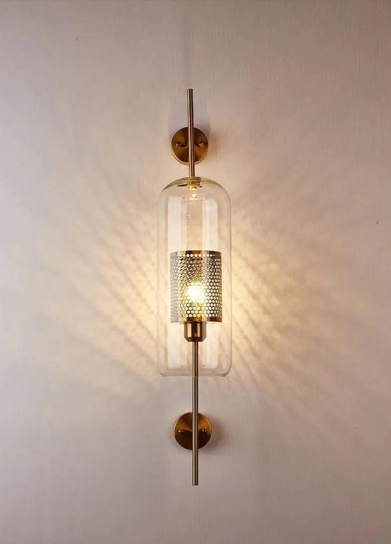 Lumenorth Flask Glass Wall Lamp