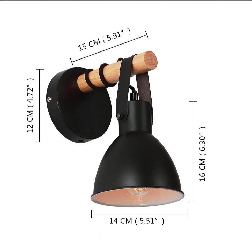 Lumenorth Hinge Plug-In Wall Sconce