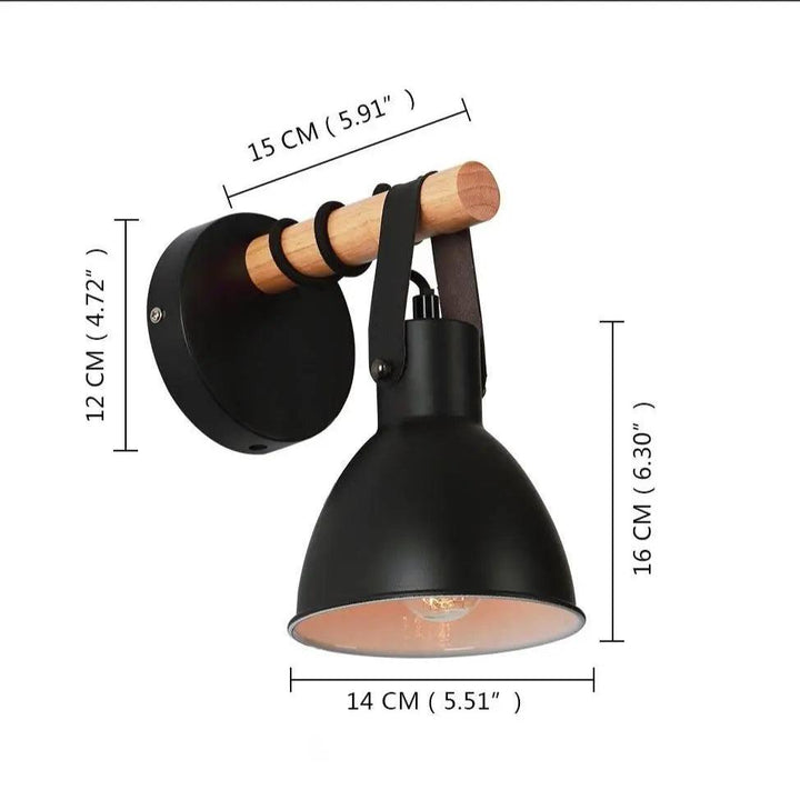 Lumenorth Hinge Plug-In Wall Sconce