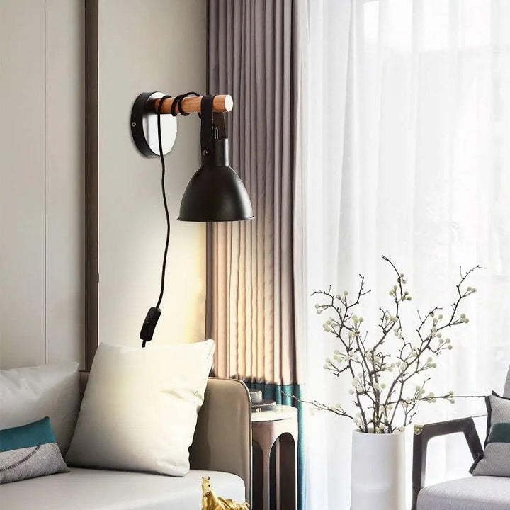 Lumenorth Hinge Plug-In Wall Sconce
