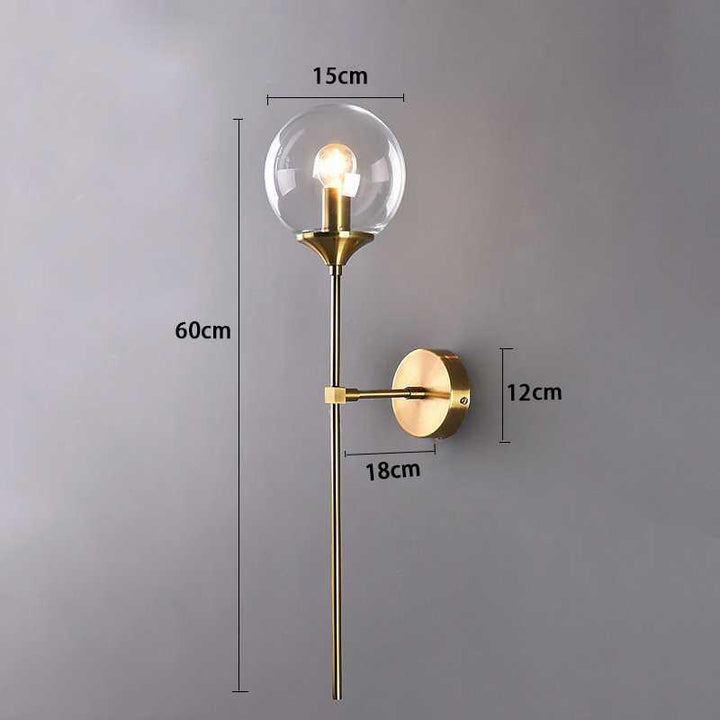 Lumenorth Aster Glass Wall Sconce