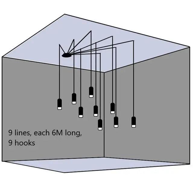 Lumenorth Strand Plug-In Hanging Light