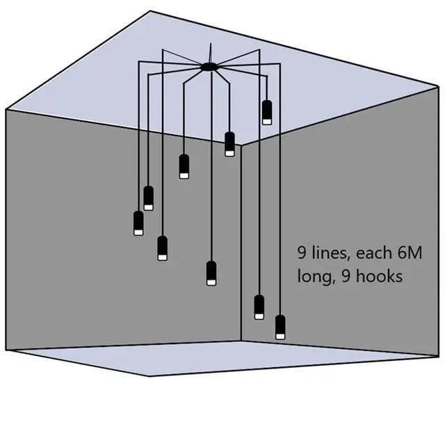 Lumenorth Strand Plug-In Hanging Light