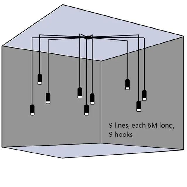 Lumenorth Strand Plug-In Hanging Light