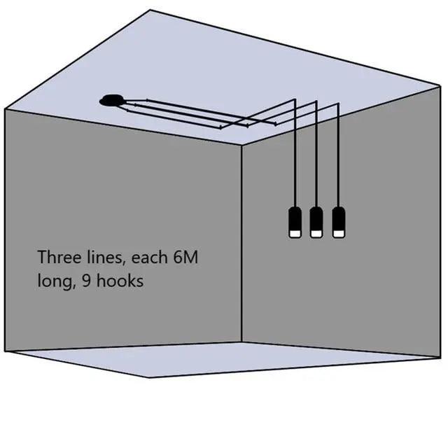 Lumenorth Strand Plug-In Hanging Light