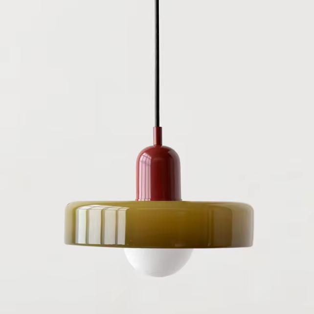 Lumenorth Duet Two-Tone Glass Pendant