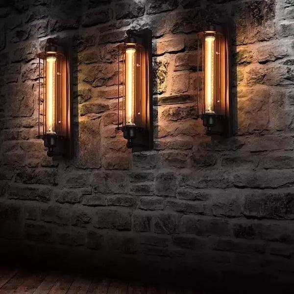 Lumenorth Rail Industrial Wall Lamp