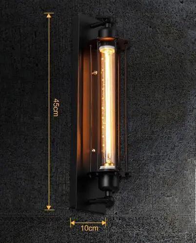 Lumenorth Rail Industrial Wall Lamp