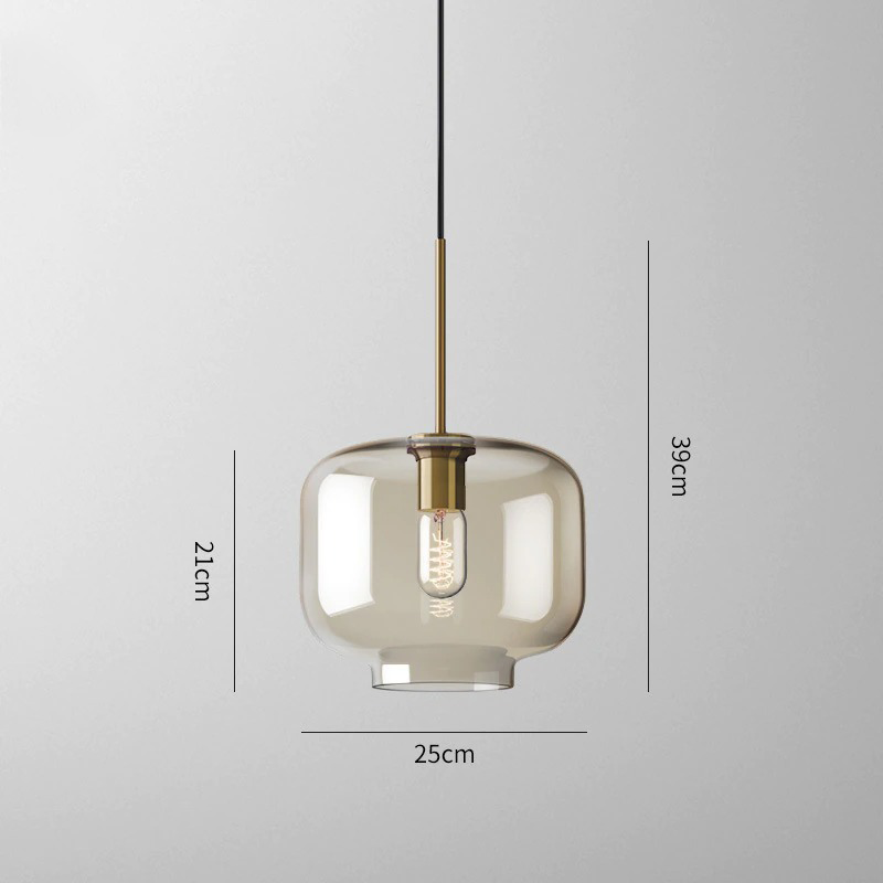 Lumenorth Tumbler Cognac Glass Pendant