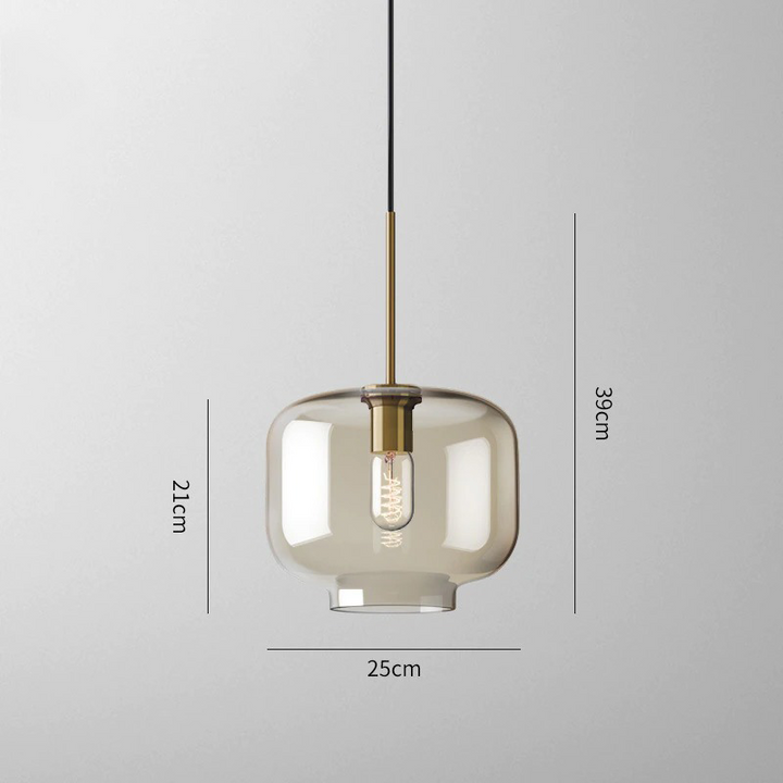 Lumenorth Tumbler Cognac Glass Pendant