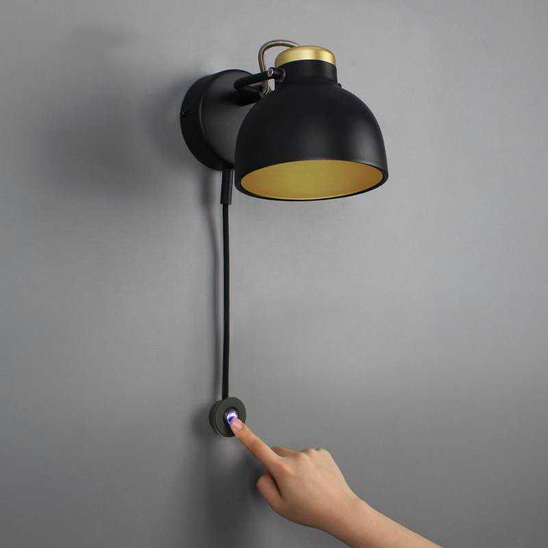 Lumenorth Notch Minimalist Plug-In Sconce