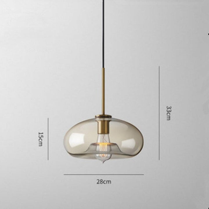 Lumenorth Tumbler Cognac Glass Pendant