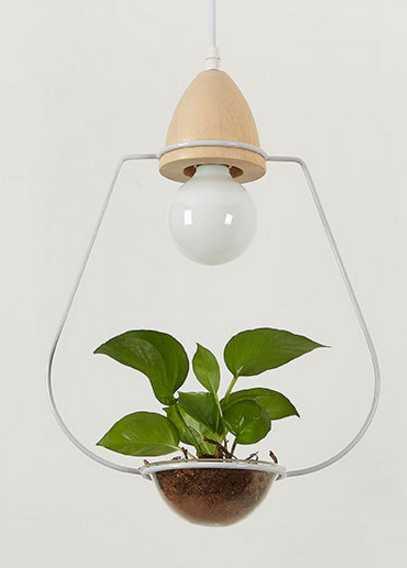 Lumenorth Terrarium Pot Pendant Light